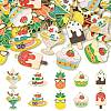 40Pcs 10 Styles Alloy Enamel Pendants ENAM-CJ0003-95-3
