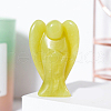 Natural Green Peridot Angel Figurine Display Decorations G-PW0007-060Q-1