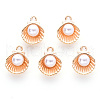 Alloy Enamel Charms ENAM-R059-03D-G-RS-1