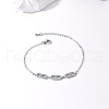 Brass Oval Link Bracelets GZ7697-3