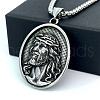 Greek Mythology Stainless Steel Jesue Pendant Necklaces for Men GI0834-3