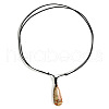 Dyed Natural Imperial Jasper Kite Pendant Necklaces PA7309-3-2