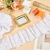 Cotton Flower Pattern Embroidery Lace Ribbon OCOR-WH0078-166-5