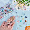 SUNNYCLUE 120Pcs 4 Styles Transparent Glass Beads GLAA-SC0002-53-3