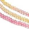 Transparent Painted Glass Beads Strands X1-DGLA-A034-T2mm-A07-4