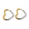 Two Tone 304 Stainless Steel Hoop Earrings EJEW-K257-02E-GP-1