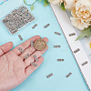 GOMAKERER 100Pcs Tibetan Style Alloy Spacer Bars TIBE-GO0001-08-3