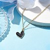 Alloy Enamel Heart Pendants Necklaces NJEW-JN04772-02-2