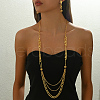 Elegant Iron Material Multi-layer Pendant Necklaces & Earrings Set for Women YG6401-2