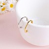 925 Sterling Silver Teardrop Open Cuff Ring for Women JR865B-4