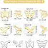 Unicraftale 240Pcs 8 Style 201 Stainless Steel Charms STAS-UN0028-10-5
