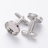 Brass Cuff Button KK-G175-N-1