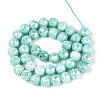 Electroplate Glass Beads Strands GLAA-N010-10mm-10-4