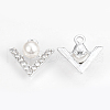 Alloy Rhinestone Pendants X-PALLOY-T027-03P-2