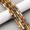 Natural Polychrome Jasper/Picasso Stone/Picasso Jasper Beads Strands G-L624-G04-12x5mm-1