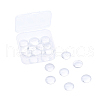 Clear Glass Cabochons GGLA-TA0001-01-15mm-1