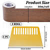 Gorgecraft 1 Roll PVC Imitation Wood Grain Adhesive Tape DIY-GF0008-40B-2