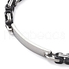 201 Stainless Steel ID Bracelets BJEW-F331-08BP-6