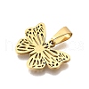 201 Stainless Steel Pendants STAS-R166-03G-2