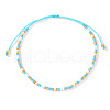 Bohemian Style Glass Seed Round Beads Braided Bead Bracelets RZ1684-1-1