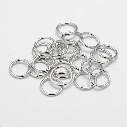 Eco-Friendly Brass Open Jump Rings X-KK-M165-9mm-01P-NR-1