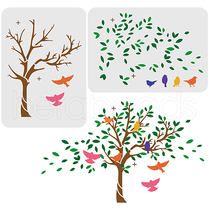 Plastic Reusable Drawing Painting Stencils Templates DIY-WH0172-872-1