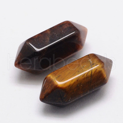 Mother's Day Gifts Faceted No Hole Natural Tiger Eye Healing Stones G-K034-20mm-04-1