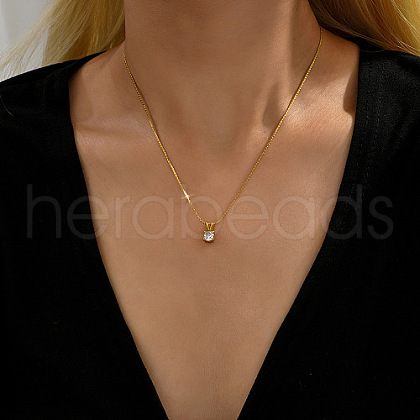 Real 18K Gold Plated Stainless Steel Pendant Necklaces CP2918-4-1