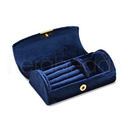 Arch Shaped Velvet Jewelry Set Storage Boxes CON-Z009-03D-1