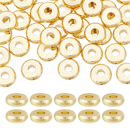 40Pcs Brass Spacer Beads KK-LP0001-13-1