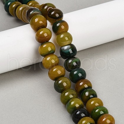 Dyed Natural Agate Beads Strands G-U030-A01-04-1