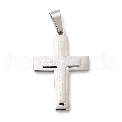 Non-Tarnish 304 Stainless Steel Pendants STAS-K244-04P-1