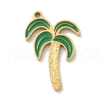 304 Stainless Steel Enamel Pendants STAS-I322-84F-G-1