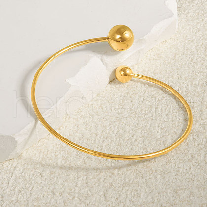 304 Stainless Steel Cuff Bangles JW3616-2-1