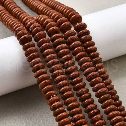 Synthetic Goldstone Beads Strands G-L621-A01-8x4mm-1
