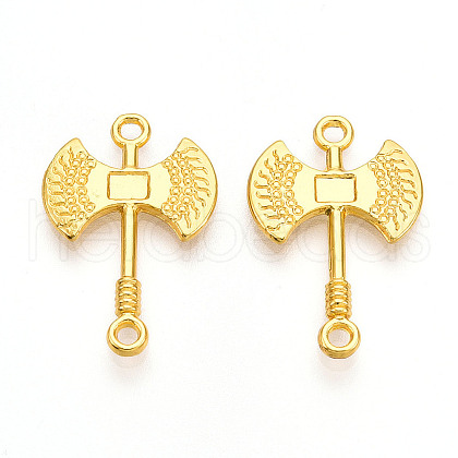 Alloy Double Axe Connector Charms PALLOY-N176-125G-1