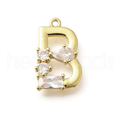 Brass Micro Pave Cubic Zirconia Pendants KK-M310-01G-02-1