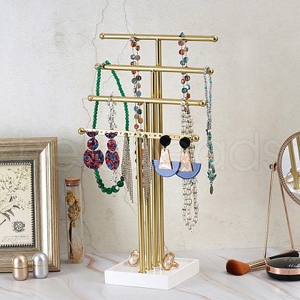 4-Tier Iron T-Bar Jewelry Display Risers ODIS-C008-03G-1