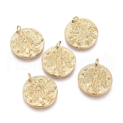 Ion Plating(IP) 304 Stainless Steel Pendants STAS-F256-005G-1