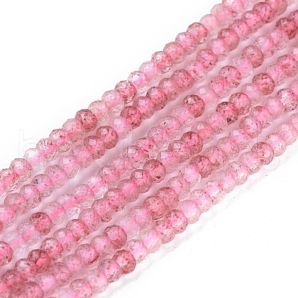 Natural Strawberry Quartz Beads Strands G-R475-007-1