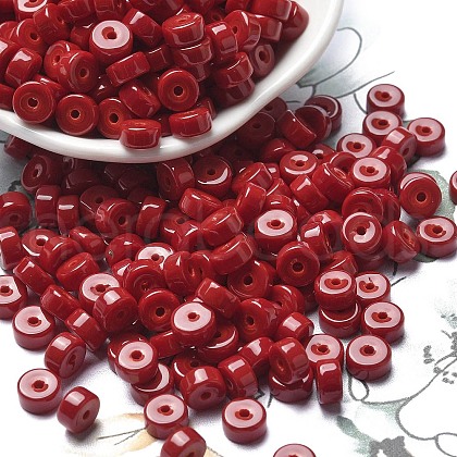 Opaque Colours Glass Seed Beads X-SEED-E001-P3x6mm-13-1