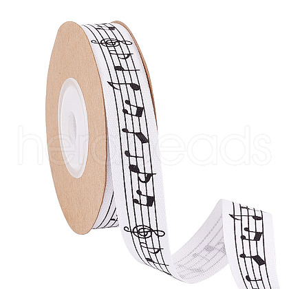 GOMAKERER 1 Roll Printed Cotton Ribbons OCOR-GO0001-07-1