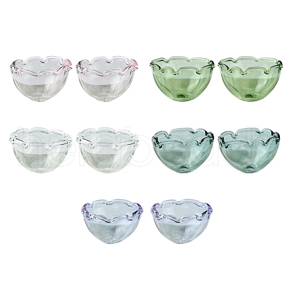 10Pcs 5 Colors Glass Bead Cone for Wind Chimes Making GLAA-FS0001-64-1