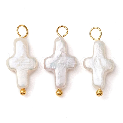 Natural Keshi Pearl Pendants PALLOY-JF02823-1