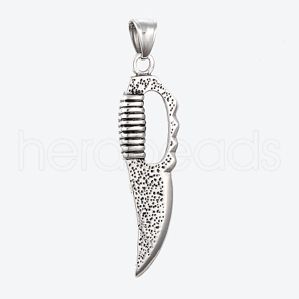 304 Stainless Steel Pendants STAS-G175-08AS-1