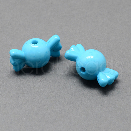 Solid Color Acrylic Beads SACR-R808-05-1