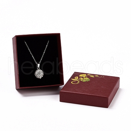 Paper with Sponge Mat Necklace Boxes OBOX-G015-01A-1