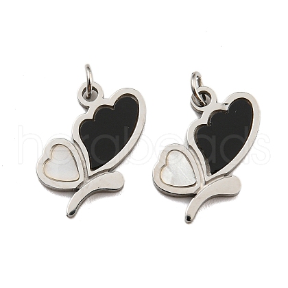 304 Stainless Steel Pendants STAS-O003-06P-1