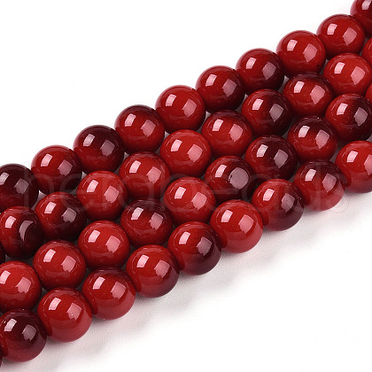 Baking Painted Glass Beads Strands DGLA-N012-10mm-10-1