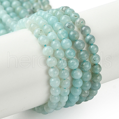 Natural Amazonite Beads Strands G-K365-C04-01-1